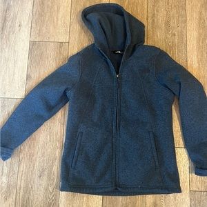 THE NORTH FACE Women’s Medium  Dark‎ Blue Full Zipper Jacket w/ Hood & Pockets